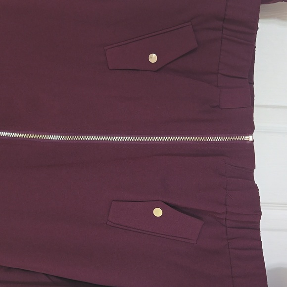 Burgundy bomber jacket - Picture 4 of 5